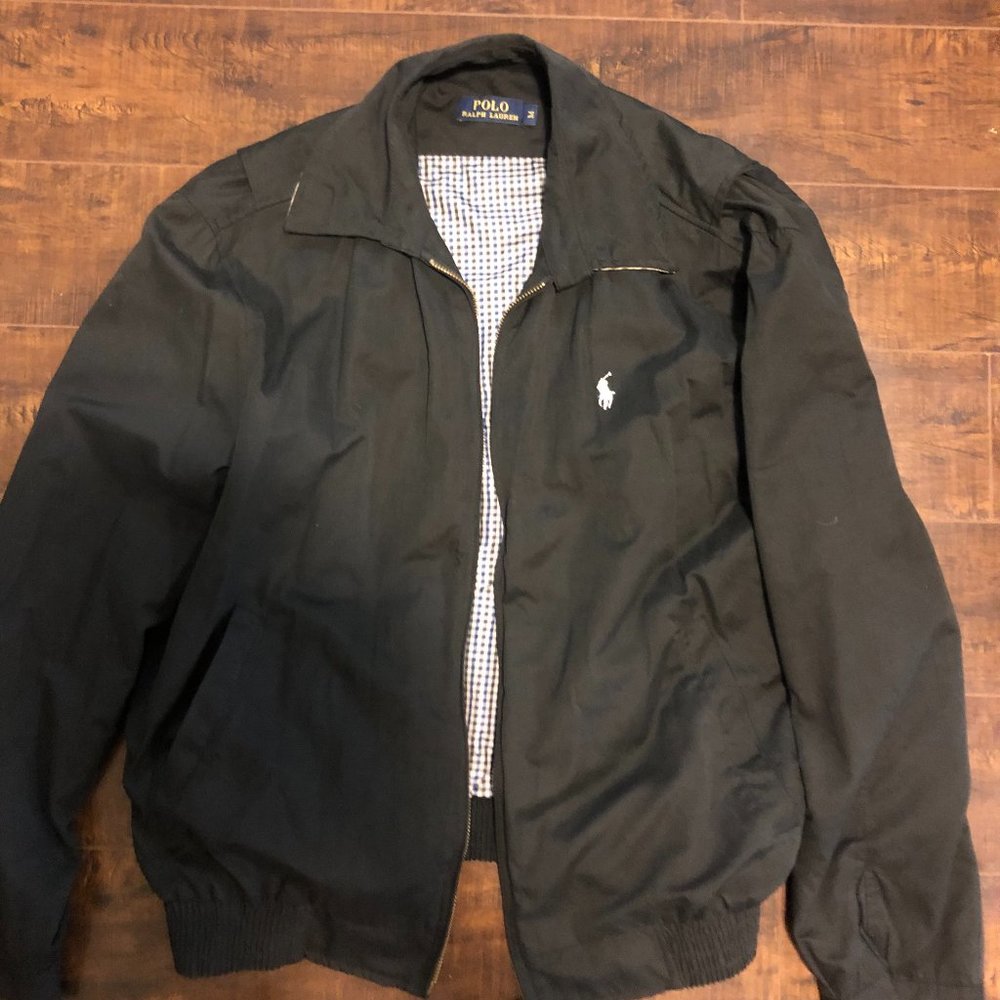 Black Polo Ralph Lauren Light collared Jacket